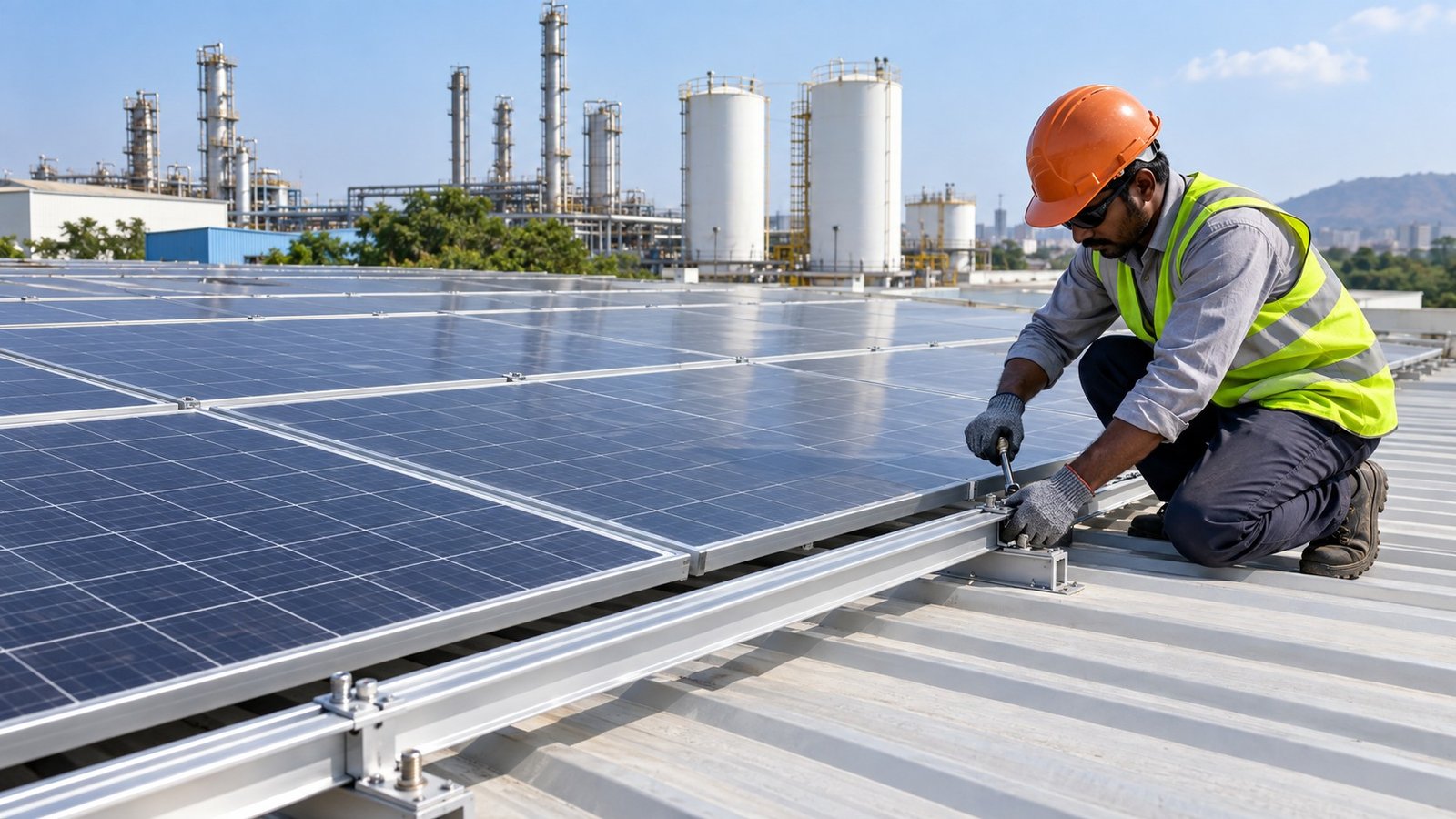 Solar project for Sahani Gas Industry
